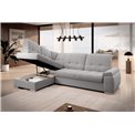 Угловой диван Elsado L, раздвижной, Sola 04, серый, H95x272x192cm