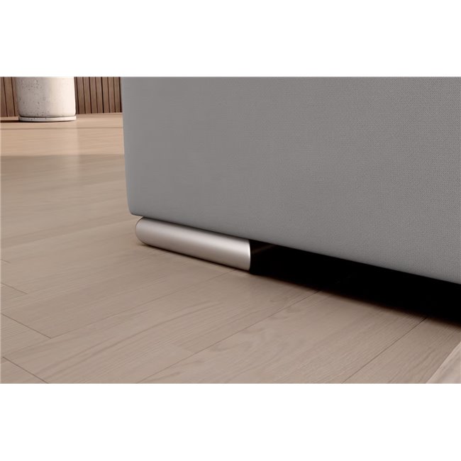 Угловой диван Elsado L, раздвижной, Sola 04, серый, H95x272x192cm