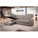 Угловой диван Elsado L, раздвижной, Poco 07, серый, H95x272x192cm