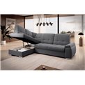 Угловой диван Elsado L, раздвижной, Sola 06, темно-серый, H95x272x192cm