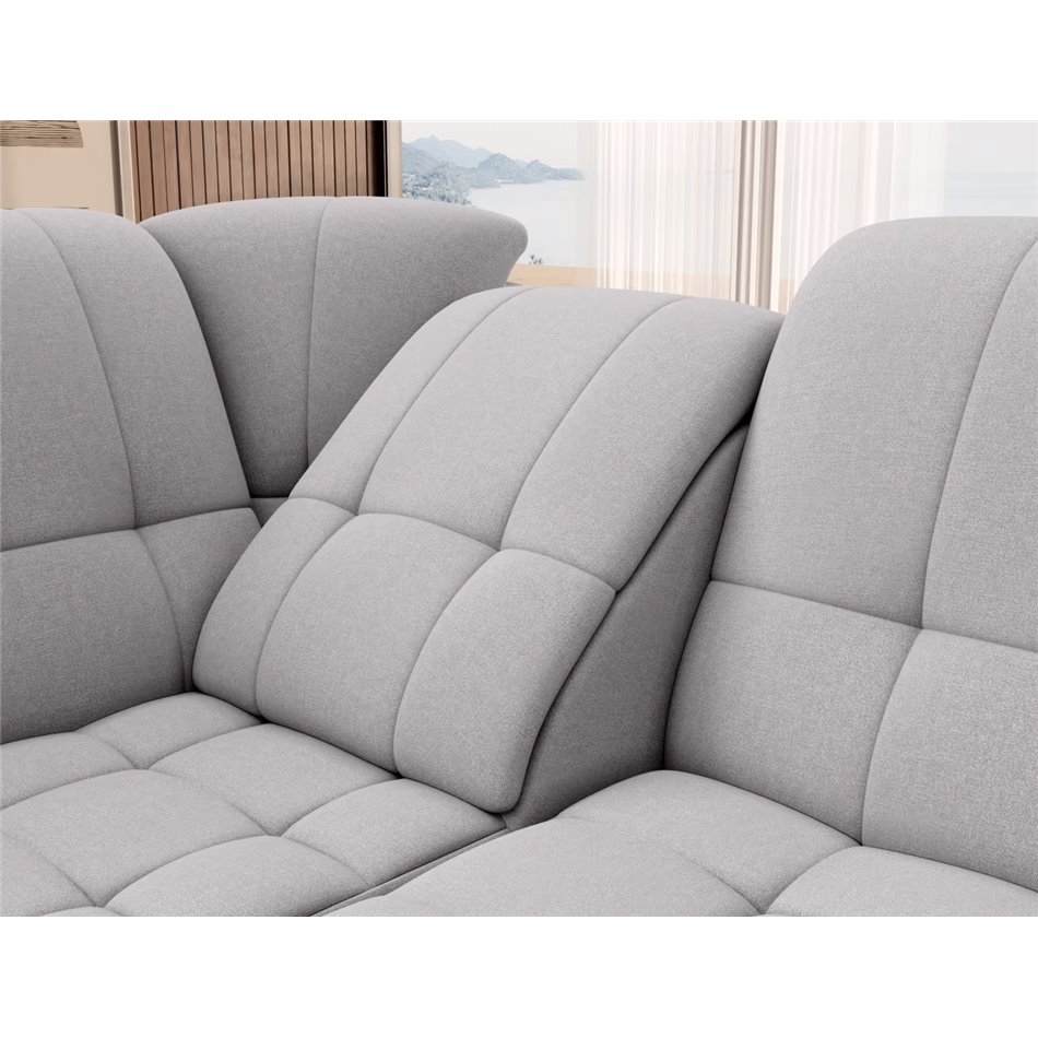 Угловой диван Elsado L, раздвижной, Gojo 04, серый, H95x272x192cm