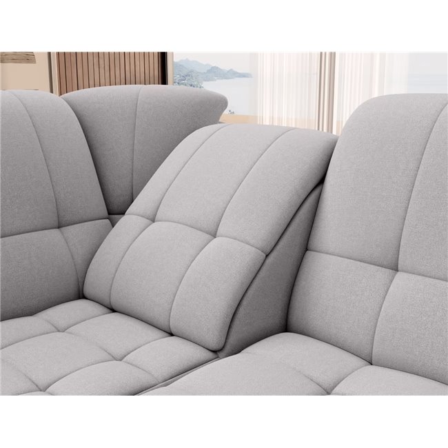 Угловой диван Elsado L, раздвижной, Gojo 04, серый, H95x272x192cm