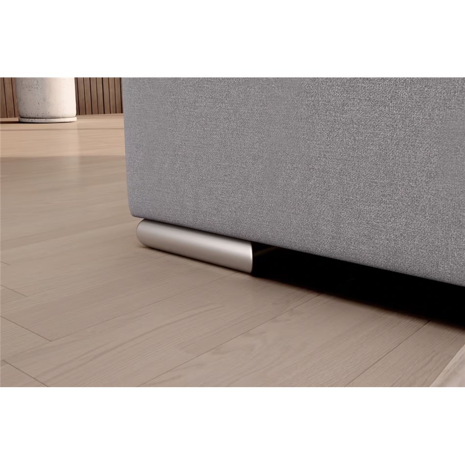 Угловой диван Elsado L, раздвижной, Gojo 04, серый, H95x272x192cm