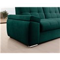 Угловой диван Elsado R, раздвижной, Nube 35, бархат, темно-зелёный, H95x272x192cm