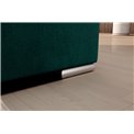 Угловой диван Elsado R, раздвижной, Nube 35, бархат, темно-зелёный, H95x272x192cm