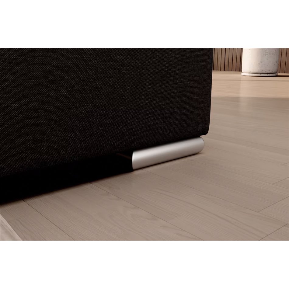 Угловой диван Elsado R, раздвижной, Flores 22, темно-коричневый, H95x272x192cm