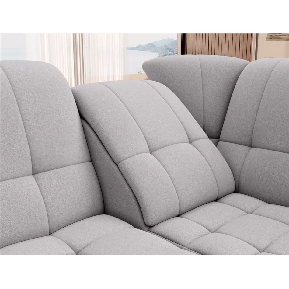 Угловой диван Elsado R, раздвижной, Gojo 04, серый, H95x272x192cm