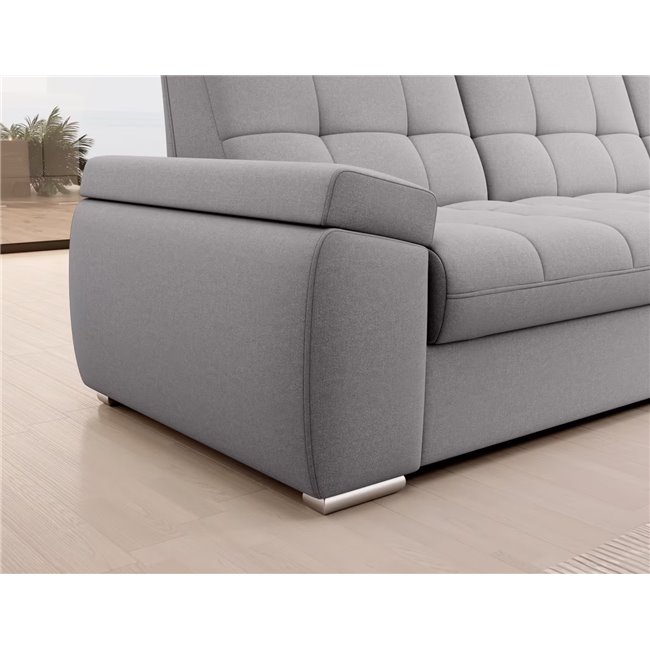 Угловой диван Elsado R, раздвижной, Gojo 04, серый, H95x272x192cm