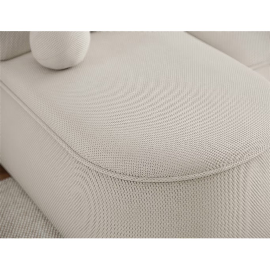 Угловой диван Elivosa R, раздвижной, Calmora 18, бежевый, H93x220x144cm