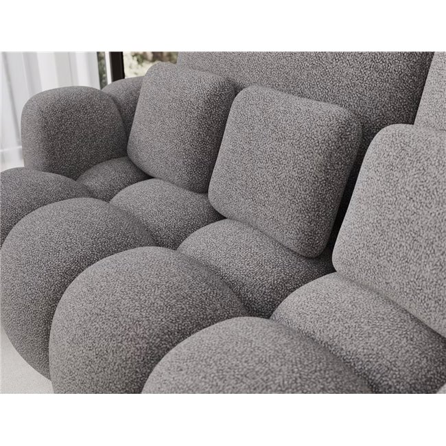 Sofa bed Elcotonn, sleeping function, Paolli 04, grey, H105x256x119cm
