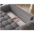 Sofa bed Elcotonn, sleeping function, Paolli 04, grey, H105x256x119cm