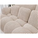 Sofa bed Elcotonn, sleeping function, Modullo 01, white, H105x256x119cm
