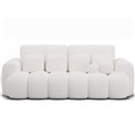 Sofa bed Elcotonn, sleeping function, Paolli 01, white, H105x256x119cm