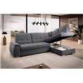 Угловой диван Elsado R, раздвижной, Sola 06, темно-серый, H95x272x192cm