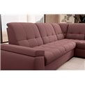 Угловой диван Elsado R, раздвижной, Velvetmat 24, бархат, розовый, H95x272x192cm