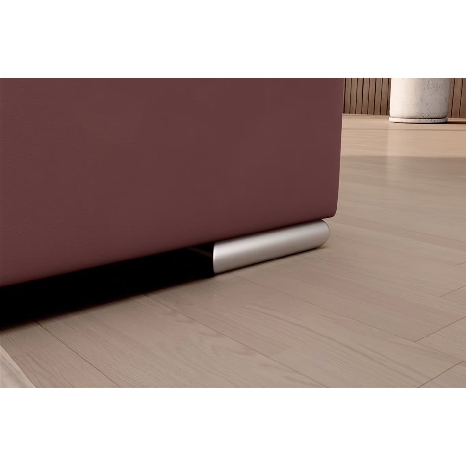 Угловой диван Elsado R, раздвижной, Velvetmat 24, бархат, розовый, H95x272x192cm