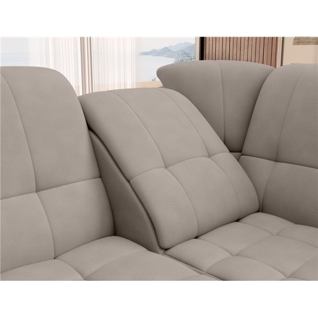 Угловой диван Elsado R, раздвижной, Poco 07, серый, H95x272x192cm