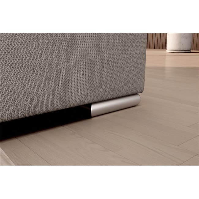 Угловой диван Elsado R, раздвижной, Poco 07, серый, H95x272x192cm