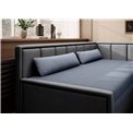 Sofa bed Elfulgeo R, sleeping function, Poco 40, Poco 04, dark blue, H77x214x82cm