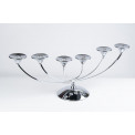 Metal candle holder for 6 candles, 70x20x27cm