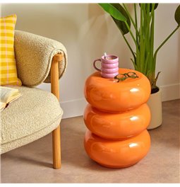 Coffee table Totem Gloss, orange, D35cm H43cm