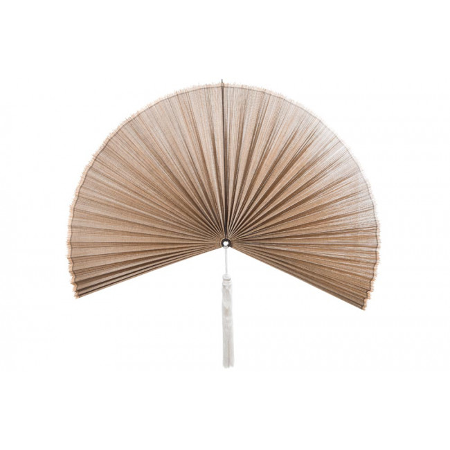 Бамбуковый декор для стен Fan, цвета слоновой кости/натуральный, 105x3x54cm