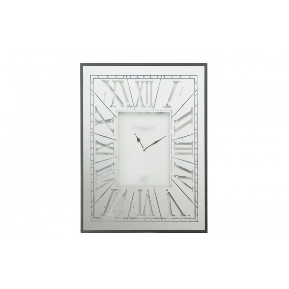 Wall clock Iden, metal, silver color, 45x5x60cm