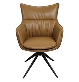 Dining chair Saktago 15, rotatable 360 degrees, H93.5x62x62cm, seat height 48.5cm