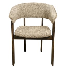 Dining chair Sesil, brown, H80x59x57cm, seat height 48cm