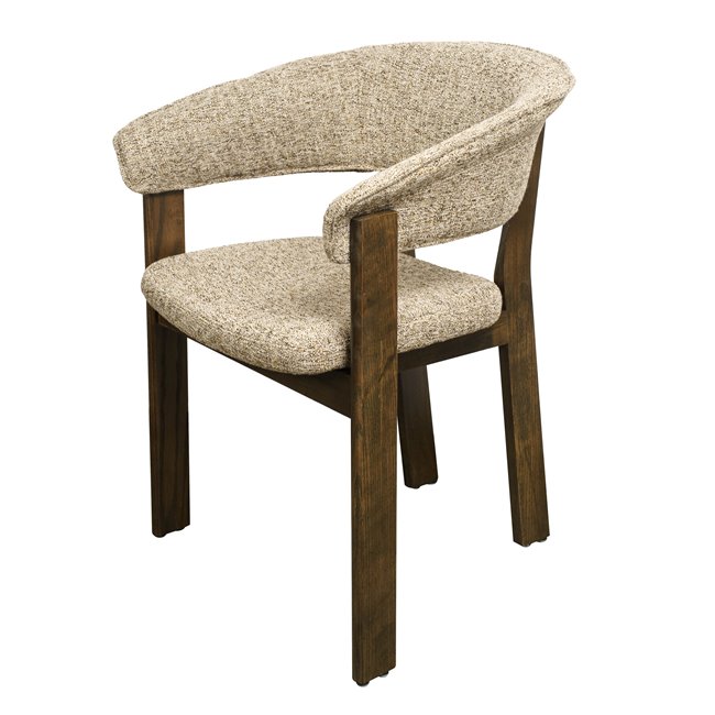 Dining chair Sesil, brown, H80x59x57cm, seat height 48cm