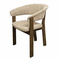 Dining chair Sesil, brown, H80x59x57cm, seat height 48cm