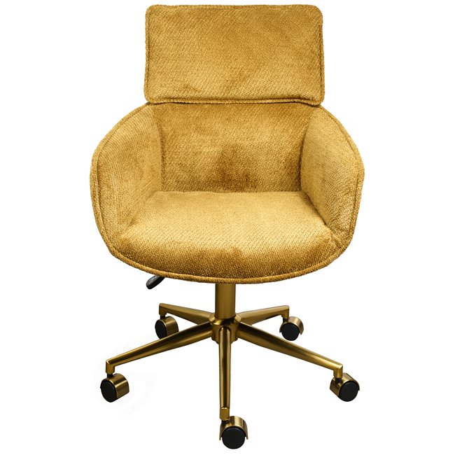 Office chair Sarre 41, yellow/gold color 