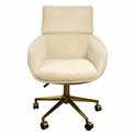Office chair Sarre 26, beige/gold color