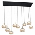 Pendant lamp Rbberton 9P amber, H150x100x27cm, G9x9