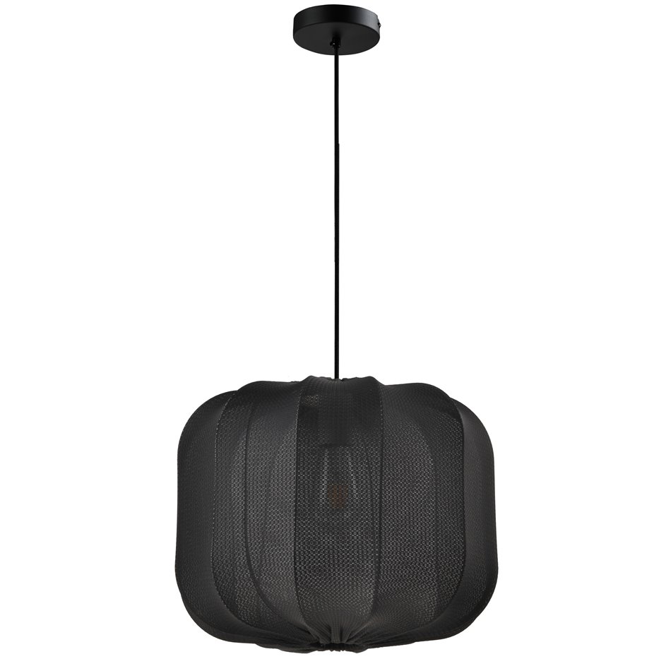 Pendant lamp Roya Black M, H28-120cm, D40cm, E27 40W(MAX)
