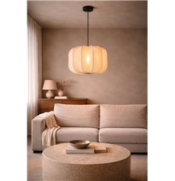 Pendant lamp Roya Grey M, H28-120cm, D40cm, E27 40W(MAX)