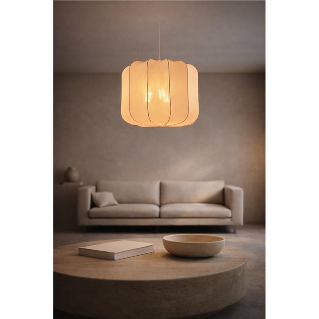 Pendant lamp Roya White L, H37-120cm, D50cm, E27x3 40W(MAX)