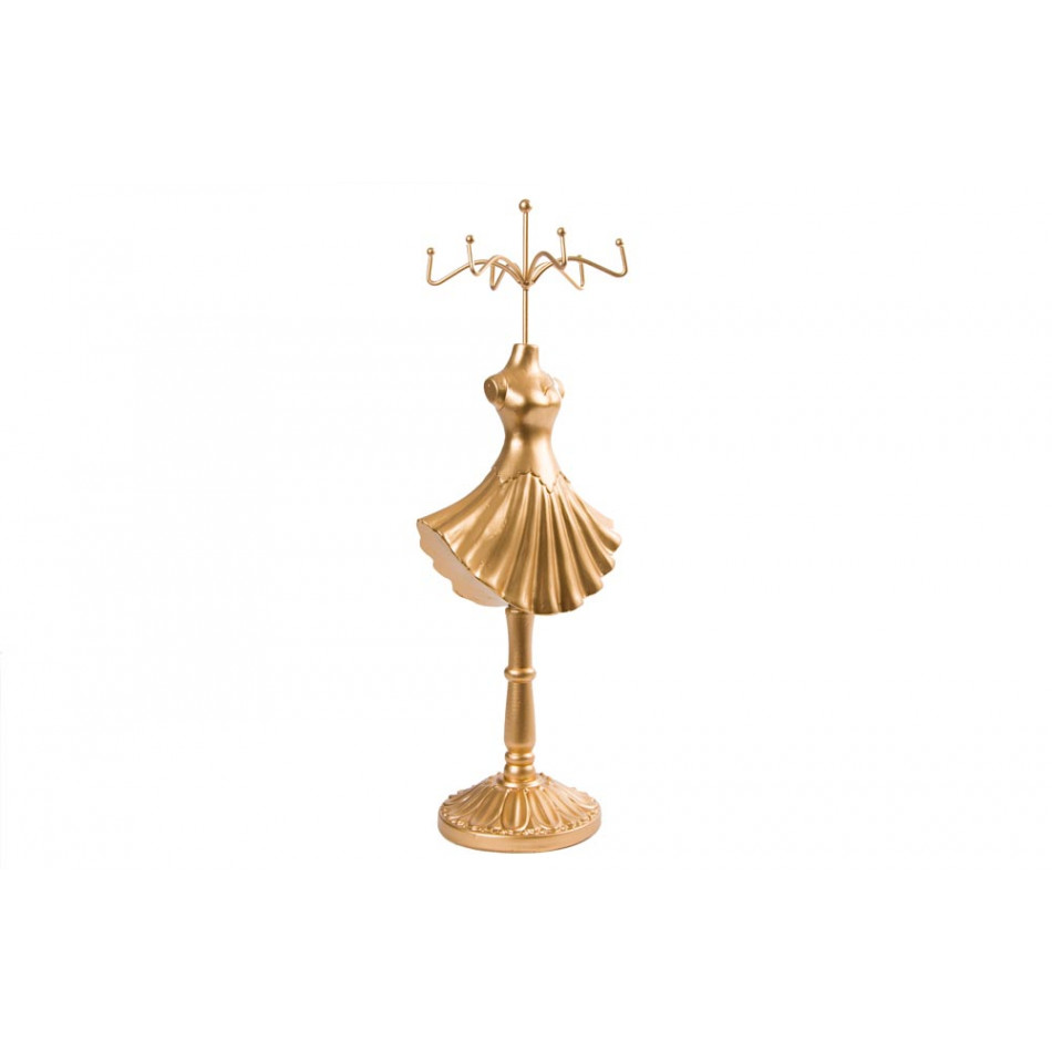 Jewellery holder, golden, 15x10x38cm