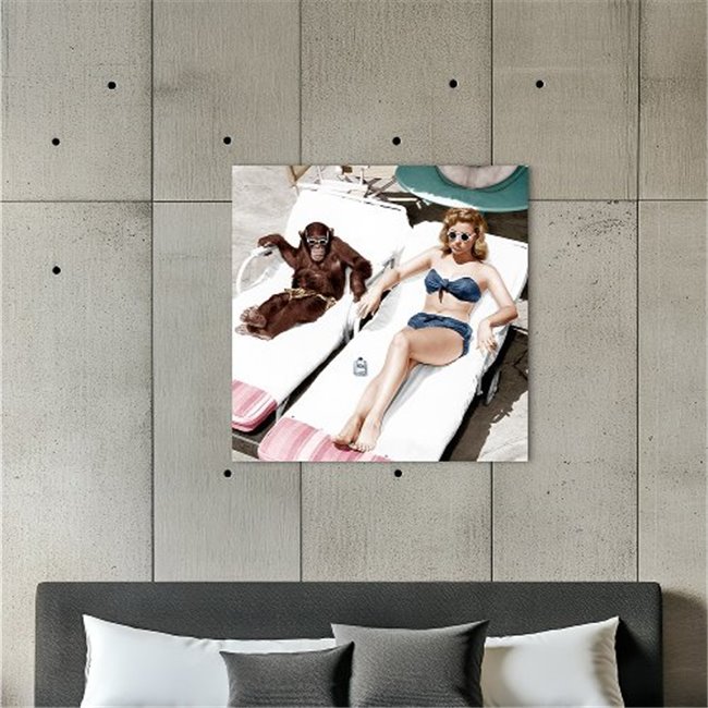 Canva Sunbath, 95x95cm