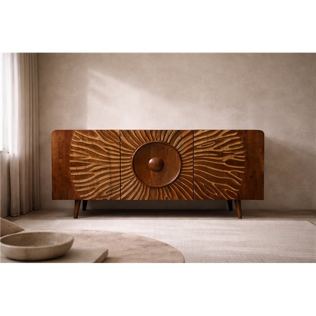 Буфет Verde Brown, мангового дерева/MDF, H75x38x160cm