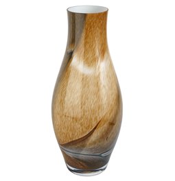 Vase Draga, brown, glass, H40cm, D17cm