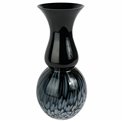 Vase Remy, black, glass, H36.5cm, D17cm