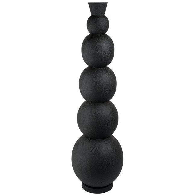 Vase Rotonda XL, black, iron, H87cm, D25cm