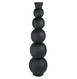 Ваза Rotonda, черный, металл, H76cm, D20cm