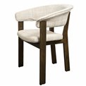 Dining chair Sesil, taupe/brown, H80x59x57cm, sH48cm