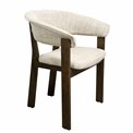Dining chair Sesil, taupe/brown, H80x59x57cm, sH48cm