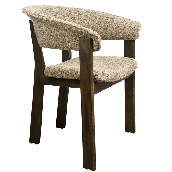 Dining chair Sesil, brown, H80x59x57cm, seat height 48cm