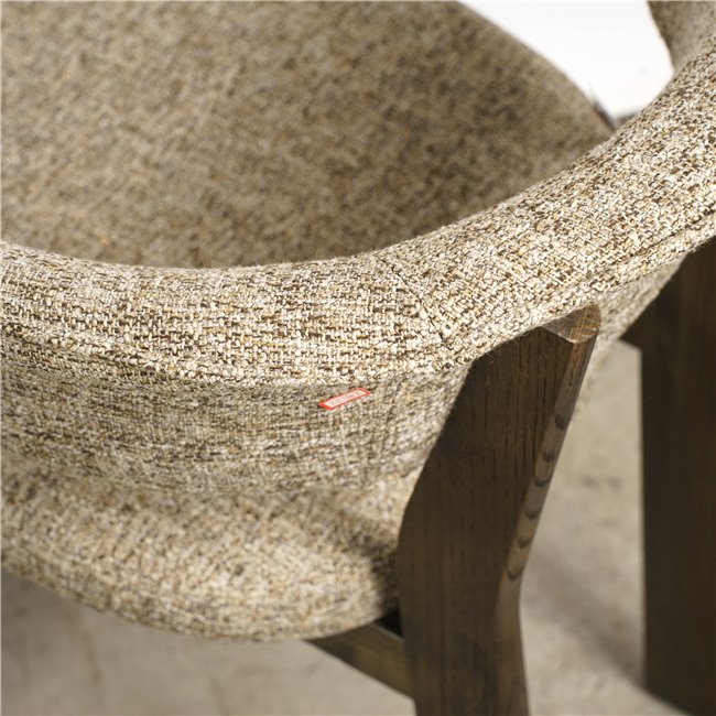 Dining chair Sesil, brown, H80x59x57cm, seat height 48cm