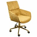 Office chair Sarre 41, yellow/gold color 