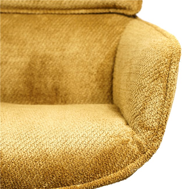 Office chair Sarre 41, yellow/gold color 